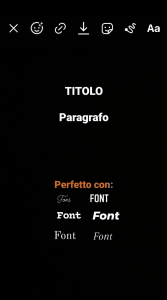 Come usare font instagram