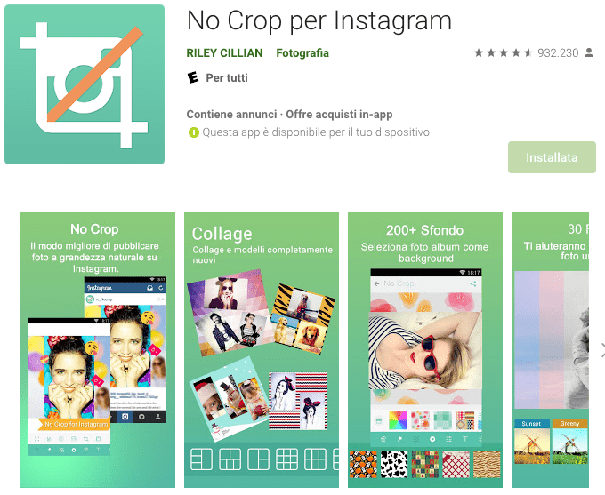 No Crop per Instagram